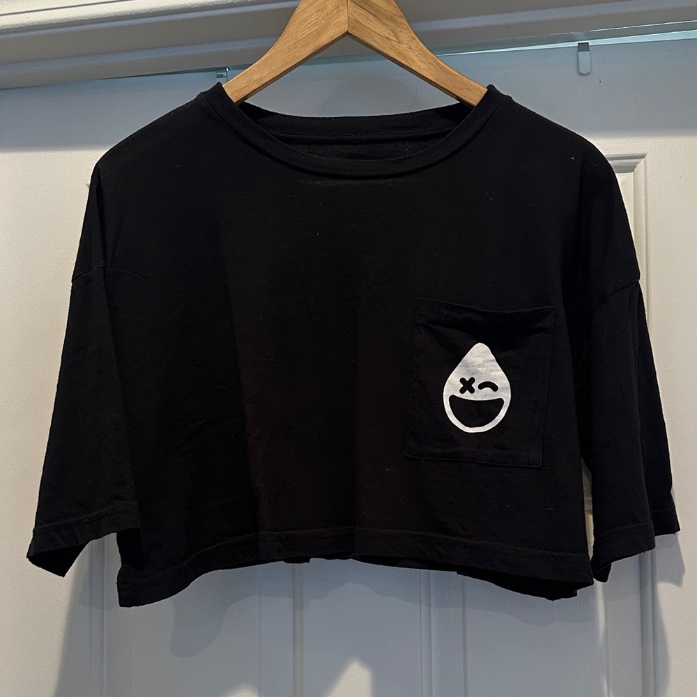 Rumble Boxing Black Crop Top with Pocket small